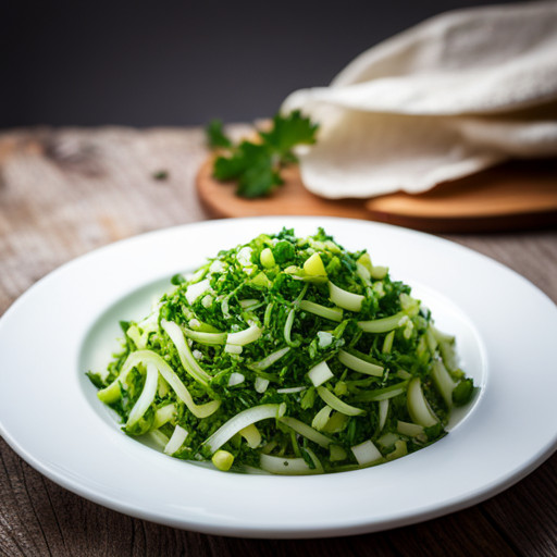 A delicious dish of Parsley and onion 92847
